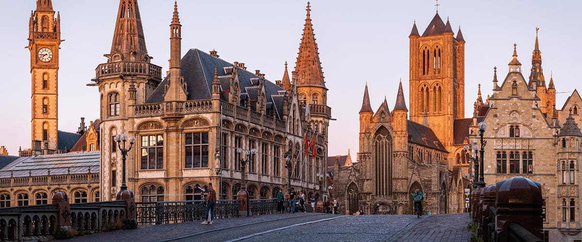 Ghent's historic architecture, Belgium